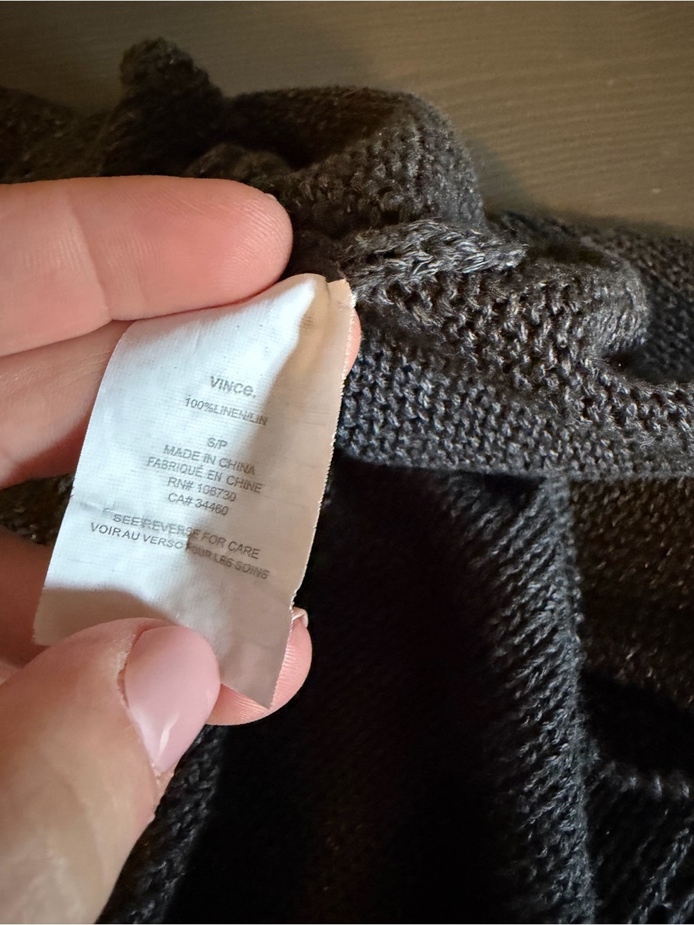 Vince 100% Linen Knit Scoop Neck Knit Tank - Picture 7 of 7